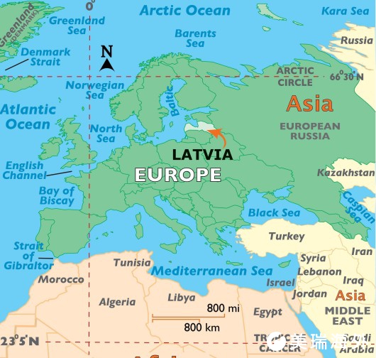 拉脱维亚是哪个国家？拉脱维亚在地图上的位置