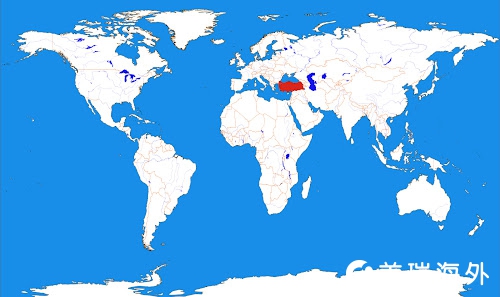 土耳其在世界地图上的位置1