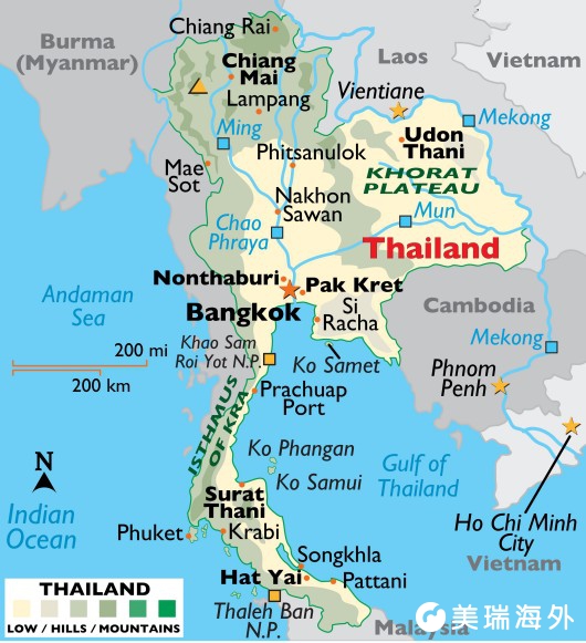 泰国在哪里(泰王国在世界地图上的位置)