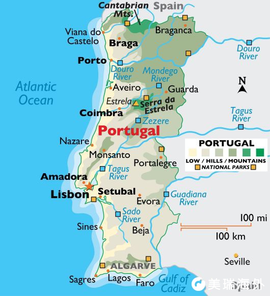 葡萄牙在哪里属于哪个洲(葡萄牙在世界地图的哪个位置)