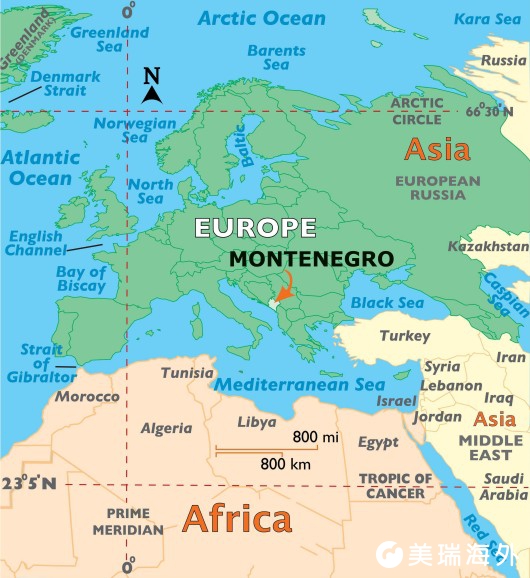 黑山在哪里？黑山共和国在世界地图上的位置